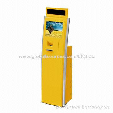 Queue ticket machine kiosk terminal with 17inch touch screen and ticket printer